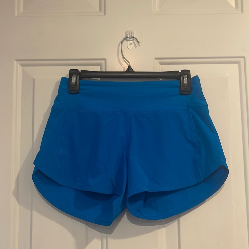 Lululemon Blue Speed Up Shorts